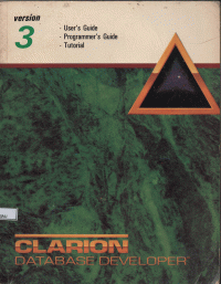 Image of CLARION DATABASE DEVELOPER