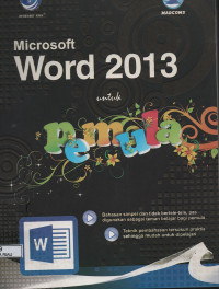 Image of MICROSOFT WORD 2013 UNTUK PEMULA
