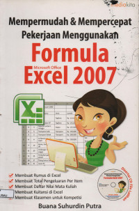 Image of MEMPERMUDAH & MEMPERCEPAT PEKERJAAN MENGGUNAKAN FURMULA MICROSOFT OFFICE EXCEL 2007