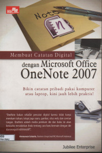 Image of MEMBUAT CATATAN DIGITAL DENGAN MICROSOFT OFFICE  ONENOTE 2007