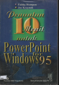 Image of PENUNTUN 10 MENIT UNTUK POWERPOINT FOR WINDOWS 95