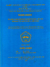 Image of PERANCANGAN SISTEM INFORMASI PENGOLAHAN DATA KRIMINALITAS PADA POLSEK LUBUK JAMBI
