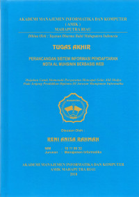 Image of PERANCANGAN SISTEM INFORMASI PENDAFTARAN MDTA AL MUHSININ BERBASIS WEB