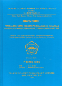 Image of PERANCANGAN SISTEM INFORMASI PENGOLAHAN DATA KUNJUNGAN SOSIALISASI PADA BANK SAMPAH TUAN DI BANGARNA BERBASIS WEB
