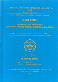 Image of PERANCANGAN SISTEM INFORMASI SURAT TANAH BERBASIS WEB PADA KANTOR DESA KUALU NENAS