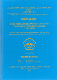Image of SISTEM INFORMASI SURAT KELUAR PADA KANTOR CAMAT PAYUNG SEKAKI BERBASIS CLIENT SERVER