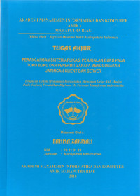 Image of PERANCANGAN SISTEM APLIKASI PENJUALAN BUKU PADA TOKO BUKU DAN PENERBIT ZANAFA MENGGUNAKAN CLIENT DAN SERVER