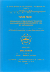 Image of PERANCANGAN SISTEM INFORMASI PENGOLAHAN DATA NILAI SISWA BERBASIS CLIENT SERVER PADA SDN 024 TARABANGUN