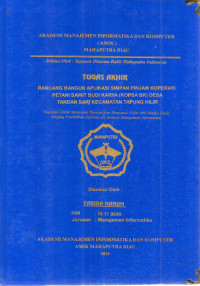 Image of RANCANG BANGUN APLIKASI SIMPAN PINJAM KOPERASI PETANI SAWIT BUDI KARYA (KOPSA BK) DESA TANDAN SARI KECAMATAN TAPUNG HILIR