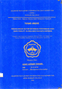 Image of PERANCANGAN SISTEM INFORMASI PENERIMAAN AGEN BARU PADA PT. GLOBALINDO DUA SATU EXPRESS
