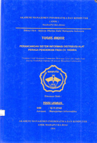 Image of PERANCANGAN SISTEM INFORMASI DISTRIBUSI ALAT PERAGA PENDIDIKAN PADA CV. YASIIRA