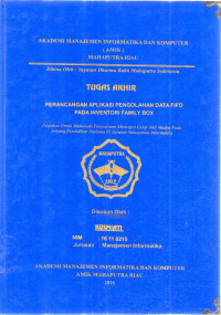 Image of PERANCANGAN APLIKASI PENGOLAHAN DATA FIFO PADA INVENTORI FAMILI BOX