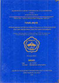Image of PERANCANGAN SISTEM INFORMASI PENJUALAN PERLENGKAPAN HAJI DAN UMROH PADA TOKO MUTIARA PEKANBARU