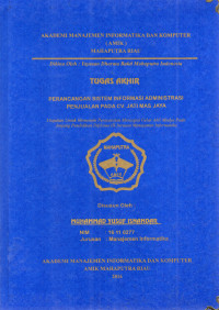 Image of PERANCANGAN SISTEM INFORMASI ADMINISTRASI PENJUALAN PADA CV. JATI MAS JAYA