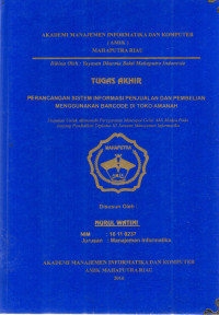 Image of PERANCANGAN SISTEM INFORMASI PENJUALAN DAN PEMBELIAN MENGGUNAKAN BARCODE DI TOKO AMANAH