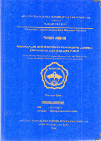 Image of PERANCANGAN SISTEM INFORMAASI PENGARSIPAN DOKUMEN PADA KANTOR JASA PENILAIAN PUBLIK