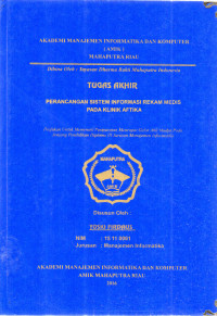 Image of PERANCANGAN SISTEM INFORMASI REKAM MEDIS PADA KLINIK AFTIKA