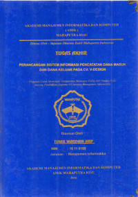 Image of PERANCANGAN SISTEM INFORMASI PENCATATAN DANA MASUK DAN DANA KELUAR PADA CV. V-DESIGN