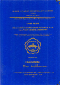 Image of PERANCANGAN SISTEM INFORMASI PENYEWAAN ROOM PADA FAMILY BOX BERBASIS DEKSTOP