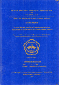 Image of PERANCANGAN SISTEM INFORMASI PENGELOLAHAN PENGARSIPAN SURAT PADA UPTD PENDIDIKAN TAMPAN