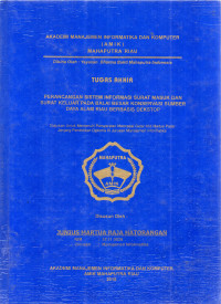 Image of PERANCANGAN SISTEM INFORMASI SURAT MASUK DAN SURAT KELUAR PADA BALAI BESAR KONSERVASI SUMBER DAYA ALAM RIAU BERBASIS DEKSTOP