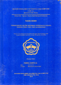 Image of PERANCANGAN SISTEM INFORMASI PERSEDIAN BARANG DAGANG PADA TOKO PING ACCESSORIES