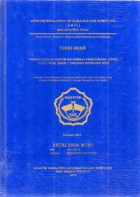 Image of PERANCANGAN SISTEM INFORMASI PENERIMAAN SISWA BARU PADA SMAN 1 SINGINGI BERBASIS WEB