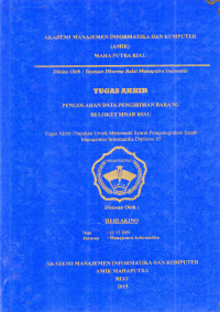 Image of PENGOLAHAN DATA PENGIRIMAN BARANG DI LOKET SINAR RIAU