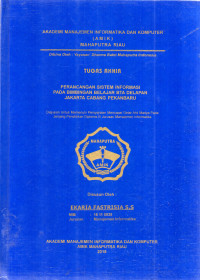 Image of PERANCANGAN SISTEM INFORMASI PADA BIMBINGAN BELAJAR BTA DELAPAN JAKARTA CABANG PEKANBARU