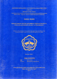 Image of PERANCANGAN SISTEM INFORMASI PERPUSTAKAAN DI PENGADILAN NEGERI KELAS 1 PEKANBARU