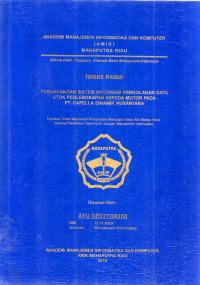 Image of PERANCANGAN SISTEM INFORMASI PENGOLAHAN DATA STOK PERLENGKAPAN SEPEDA MOTOR PADA PT.CAPELLA DINAMIK NUSANTARA