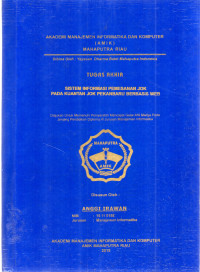 Image of SISTEM INFORMASI PEMESANAN JOK PADA KUANTAN JOK PEKANBARU BERBASIS WEB