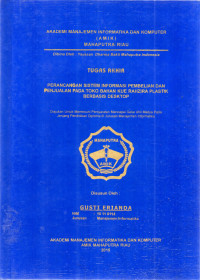Image of PERANCANGAN SISTEM INFORMASI PEMBELIAN DAN PENJUALAN TOKO BAHAN KUE RAHZIRA PLASTIK BERBASIS DEKSTOP