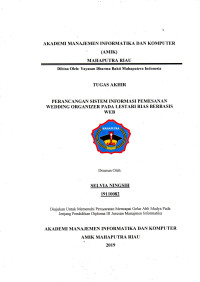 Image of PERANCANGAN SISTEM INFORMASI PEMESANAN WEDDING ORGANIZER PADA LESTARI RIAS BERBASIS WEB