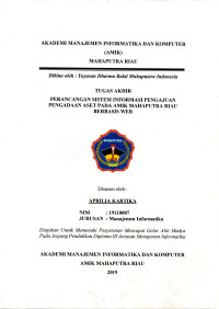 Image of PERANCANGAN SISTEM INFORMASI PENGAJUAN PENGADAAN ASET PADA AMIK MAHAPUTRA RIAU BERBASIS  WEB