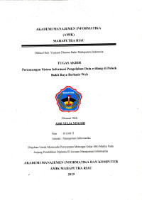 Image of PERANCANGAN SISTEM INFORMASI E TILANG DIPOLSEK BUKIT RAYA BERBASIS WEB