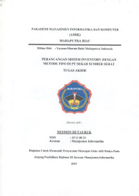 Image of PERANCANGAN SISTEM INVENTORIY DENGAN METODE VIVO DI PT SEKAR SUMBER SEHAT