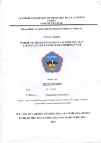 Image of SISTEM INFORMASI PENGARSIPAN DI PERKANTORAN KEPENGHULUAN BANGKO BAKTI BERBASIS WEB