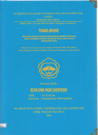 Image of perancangan sistem informasi simpan pinjam pada bumdes usaha madani desa air panas berbasis web