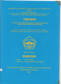 Image of perancangan sistem informasi pembukuan pada rumah kost marwa berbasis web