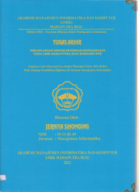 Image of perancangan sistem informasi kepegawaian pada amik mahaputra riau berbasis web