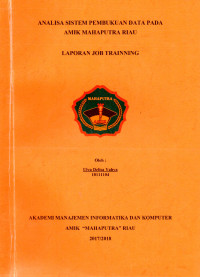 Image of LAPORAN JOB TRAINING