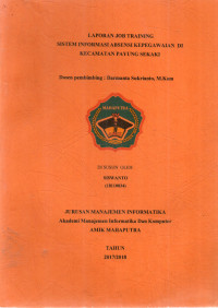 Image of SISTEM INFORMASI ABSENSI KEPEGAWAIAN DI KECAMATAN PAYUNG SEKAKI
