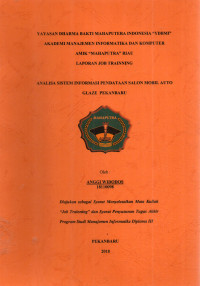 Image of ANALISA SISTEM INFORMASI PENDATAAN SALON MOBIL AUTO GLAZE PEKANBARU