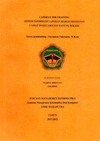 Image of SISTEM INFORMASI LAPORAN HARIAN KEGIATAN CAMAT DI KECAMATAN PAYUNG SEKAKI