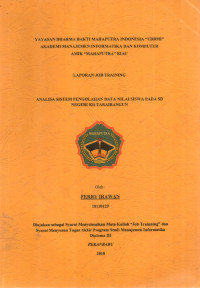 Image of ANALISA SISTEM PENGOLAHAN DATA NILAI SISWA PADA SD NEGERI 024 TARAI BANGUN