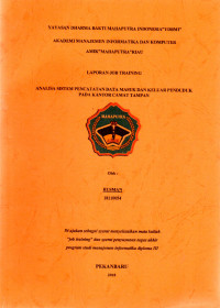 Image of ANALISA SISTEM PENCATATAN DATA MASUK DAN KELUAR PENDUDUK PADA KANTOR CAMAT TAMPAN