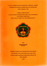 Image of ANALISA SISTEM INFORMASI PENCARIAN DAN PENGEDITAN DATA WAJIB LAPOR PADA DINAS TENAGA KERJA DAN TRANSMIGRASI RIAU