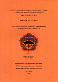 Image of SISTEM ANTRIAN RAWAT JALAN POLI EDEWEIS PADA RUMAH SAKIT SYAFIRA PEKANBARU