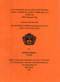 Image of ANALISA SISTEM INFORMASI ABSENSI ASN DAN NON ASN BALATMAS PEKANBARU